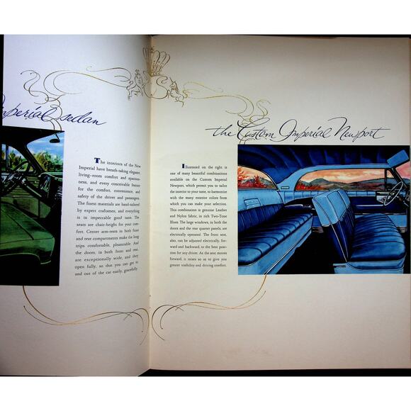 1954 Chrysler Imperial Original Promotional Brochure - Sedan Newport - Picture 6 of 8